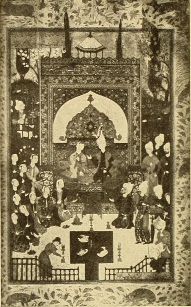 An illustration from Die Kunst der islamischen Volker, 1917, leaf 225