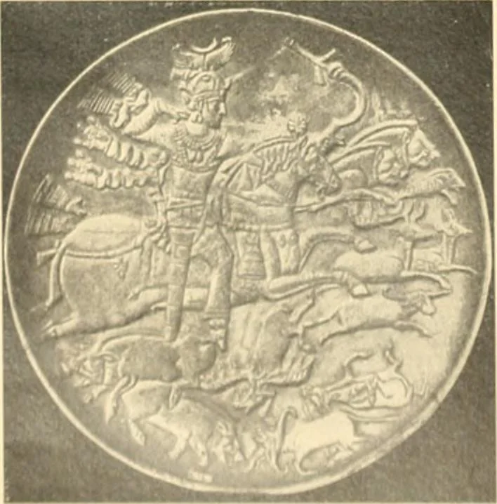 An illustration from Die Kunst der islamischen Volker, 1917, leaf 27