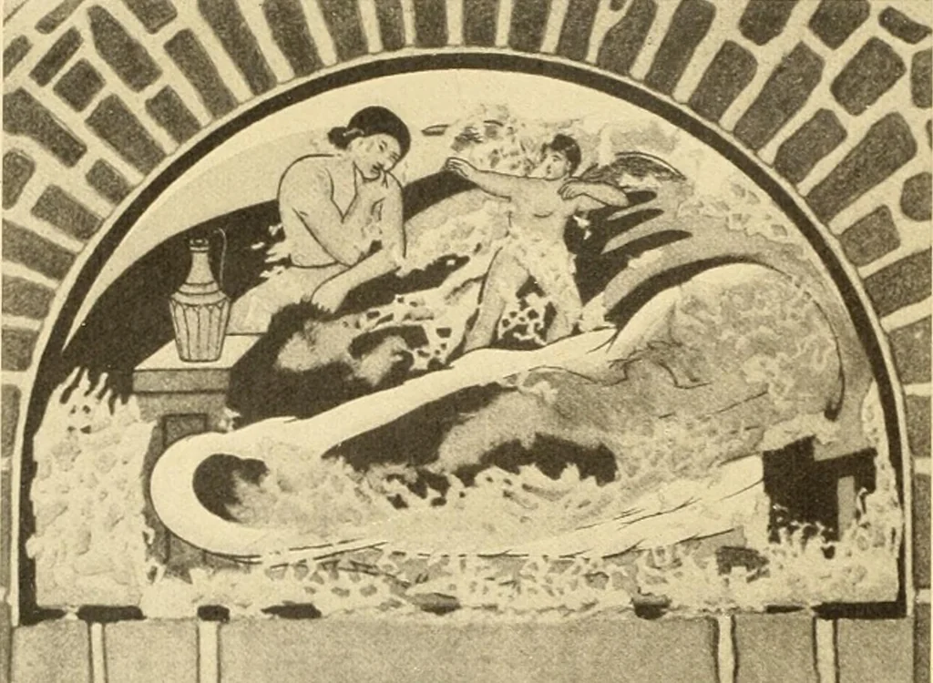 An illustration from Die Kunst der islamischen Volker, 1917, leaf 55