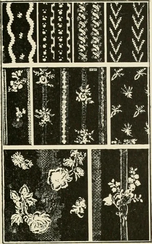 An illustration from Die Kunst des Zeugdrucks vom Mittelalter bis zur Empirezeit, 1898, leaf 106