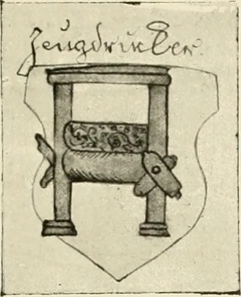 An illustration from Die Kunst des Zeugdrucks vom Mittelalter bis zur Empirezeit, 1898, leaf 108