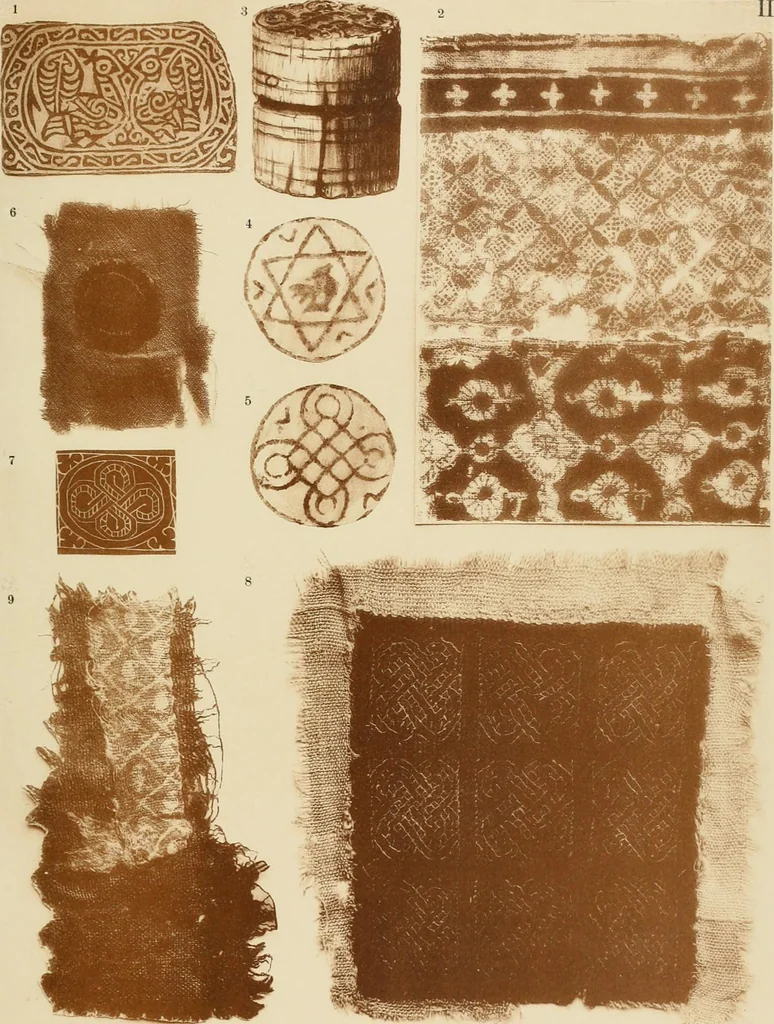 An illustration from Die Kunst des Zeugdrucks vom Mittelalter bis zur Empirezeit, 1898, leaf 118