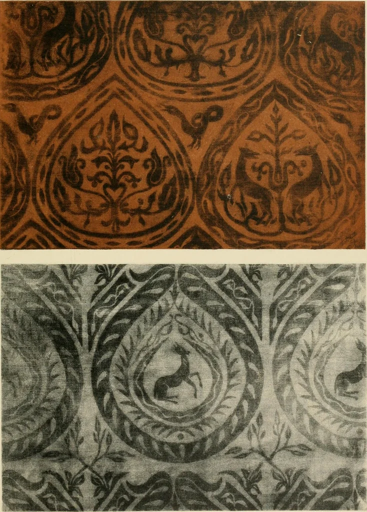 An illustration from Die Kunst des Zeugdrucks vom Mittelalter bis zur Empirezeit, 1898, leaf 124
