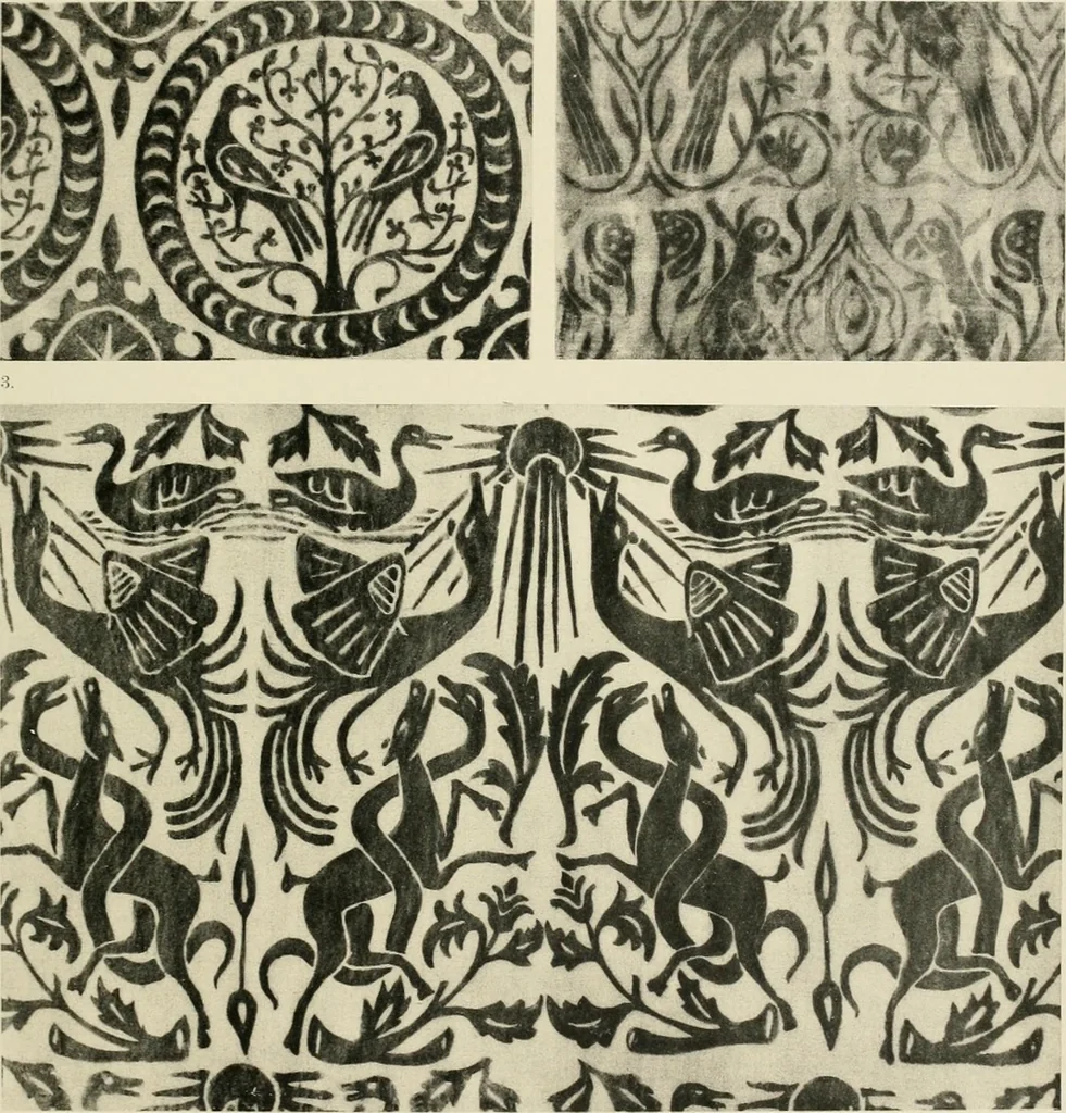 An illustration from Die Kunst des Zeugdrucks vom Mittelalter bis zur Empirezeit, 1898, leaf 126