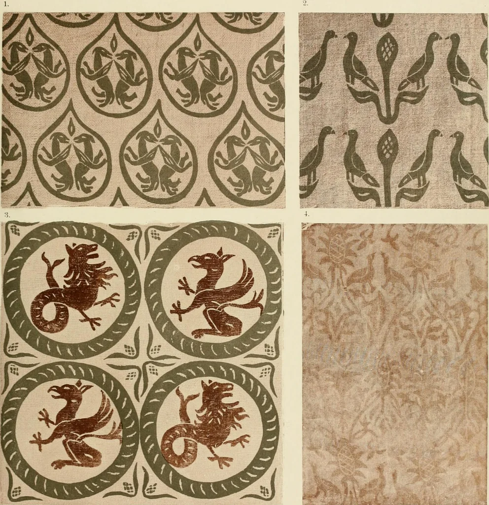 An illustration from Die Kunst des Zeugdrucks vom Mittelalter bis zur Empirezeit, 1898, leaf 130