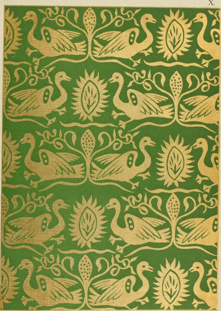 An illustration from Die Kunst des Zeugdrucks vom Mittelalter bis zur Empirezeit, 1898, leaf 134