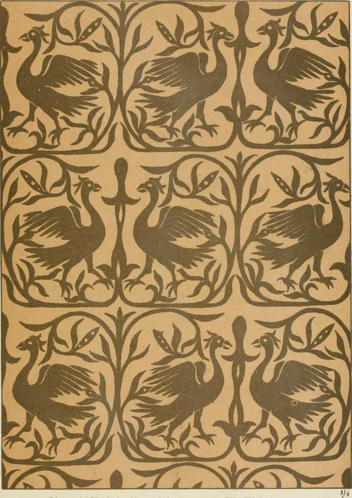An illustration from Die Kunst des Zeugdrucks vom Mittelalter bis zur Empirezeit, 1898, leaf 138
