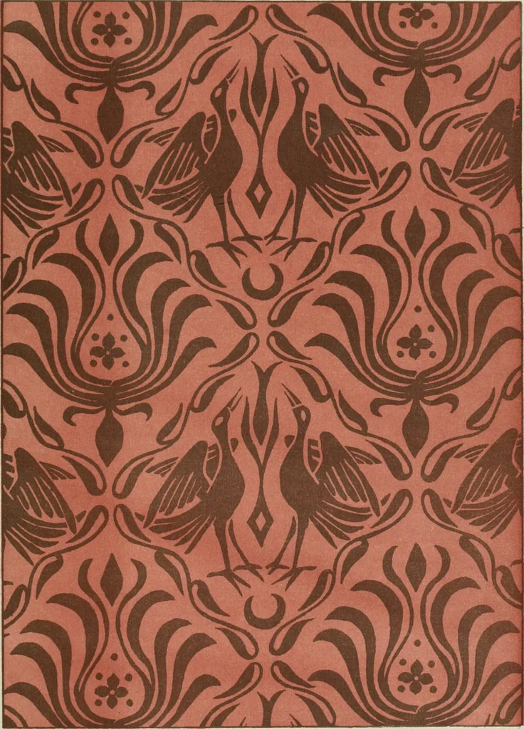 An illustration from Die Kunst des Zeugdrucks vom Mittelalter bis zur Empirezeit, 1898, leaf 142