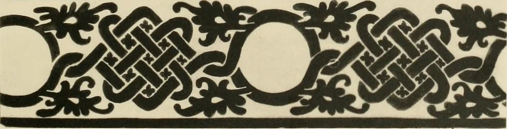 An illustration from Die Kunst des Zeugdrucks vom Mittelalter bis zur Empirezeit, 1898, leaf 146