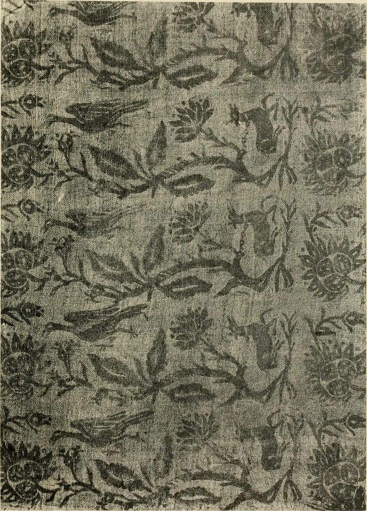 An illustration from Die Kunst des Zeugdrucks vom Mittelalter bis zur Empirezeit, 1898, leaf 148