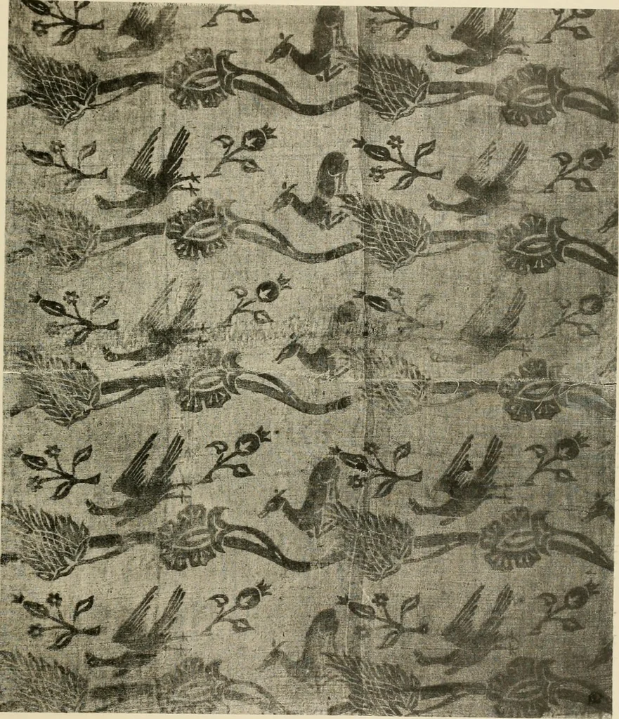 An illustration from Die Kunst des Zeugdrucks vom Mittelalter bis zur Empirezeit, 1898, leaf 150