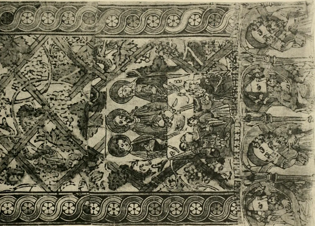An illustration from Die Kunst des Zeugdrucks vom Mittelalter bis zur Empirezeit, 1898, leaf 156