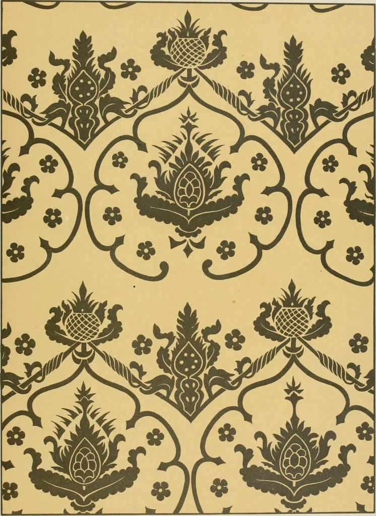 An illustration from Die Kunst des Zeugdrucks vom Mittelalter bis zur Empirezeit, 1898, leaf 164