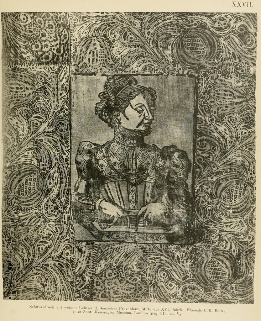 An illustration from Die Kunst des Zeugdrucks vom Mittelalter bis zur Empirezeit, 1898, leaf 170