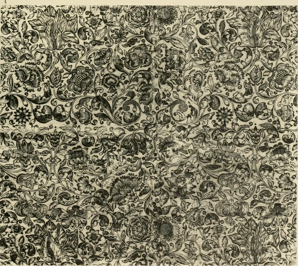 An illustration from Die Kunst des Zeugdrucks vom Mittelalter bis zur Empirezeit, 1898, leaf 172