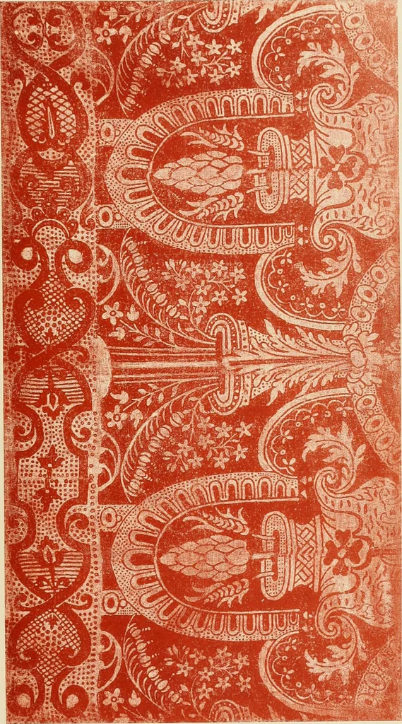 An illustration from Die Kunst des Zeugdrucks vom Mittelalter bis zur Empirezeit, 1898, leaf 176