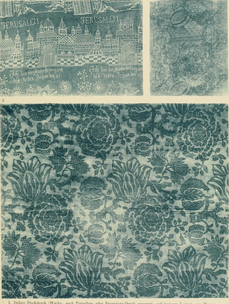 An illustration from Die Kunst des Zeugdrucks vom Mittelalter bis zur Empirezeit, 1898, leaf 182