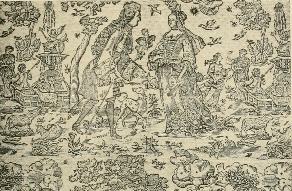 An illustration from Die Kunst des Zeugdrucks vom Mittelalter bis zur Empirezeit, 1898, leaf 184