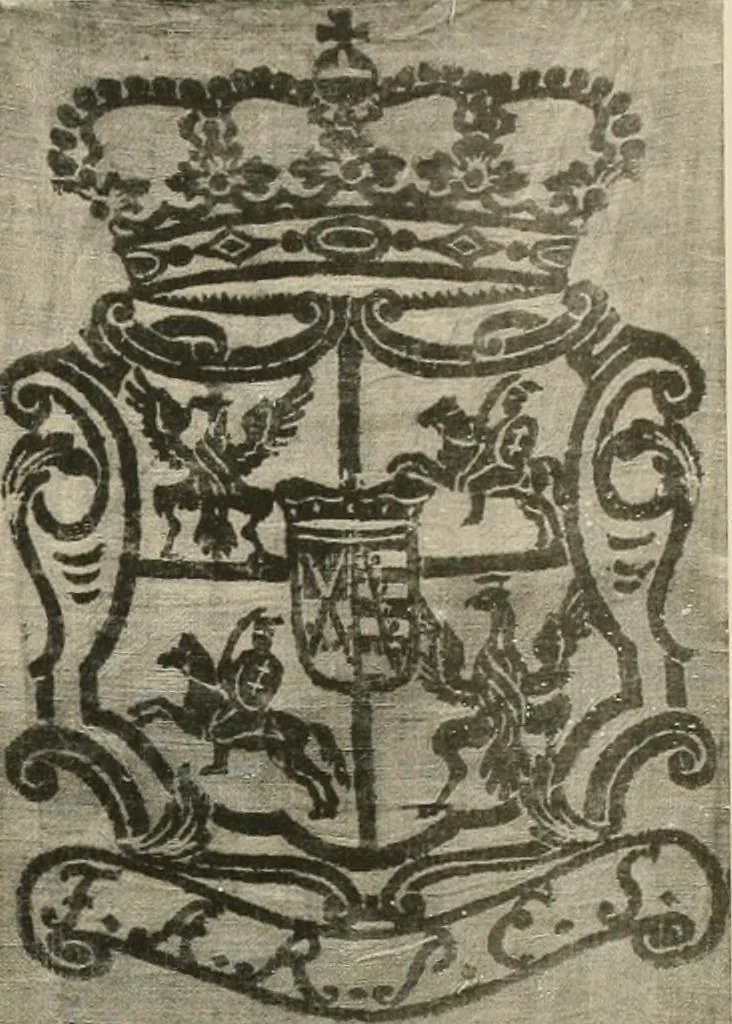 An illustration from Die Kunst des Zeugdrucks vom Mittelalter bis zur Empirezeit, 1898, leaf 184