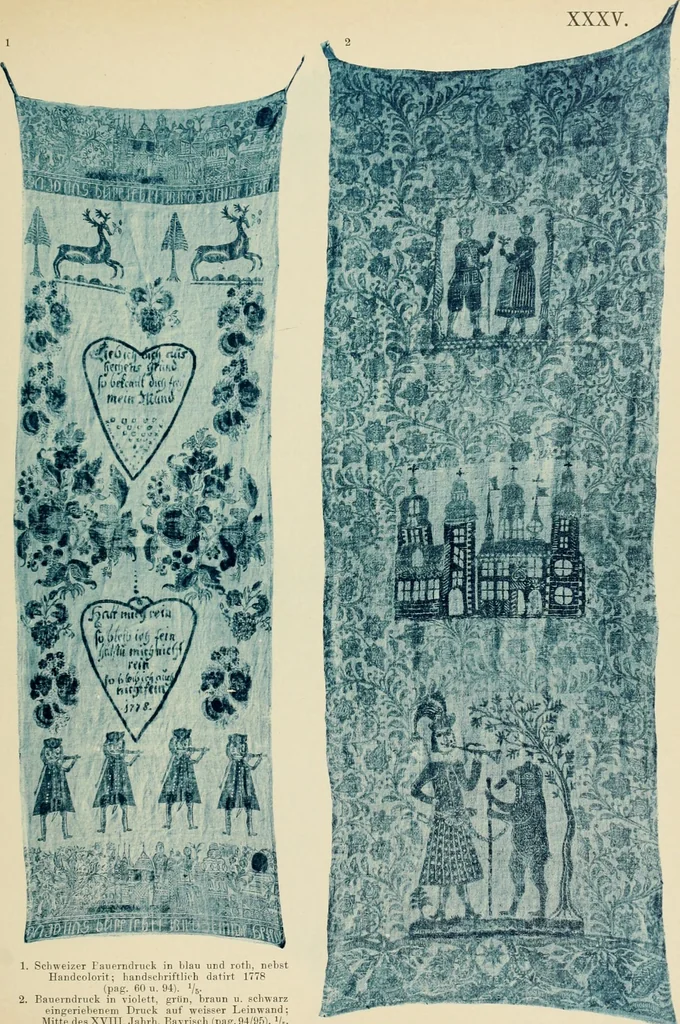 An illustration from Die Kunst des Zeugdrucks vom Mittelalter bis zur Empirezeit, 1898, leaf 186