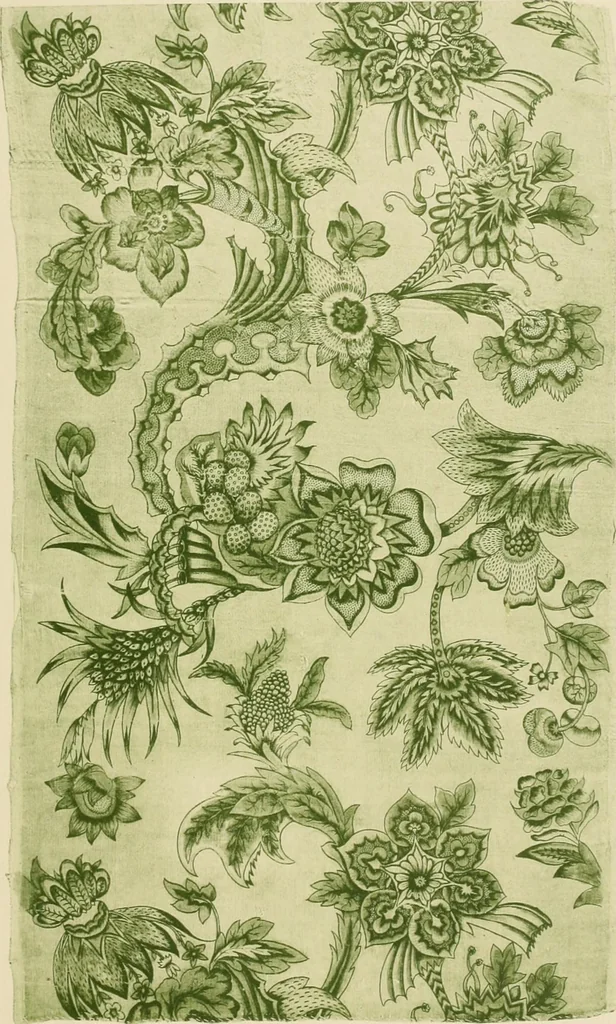 An illustration from Die Kunst des Zeugdrucks vom Mittelalter bis zur Empirezeit, 1898, leaf 190