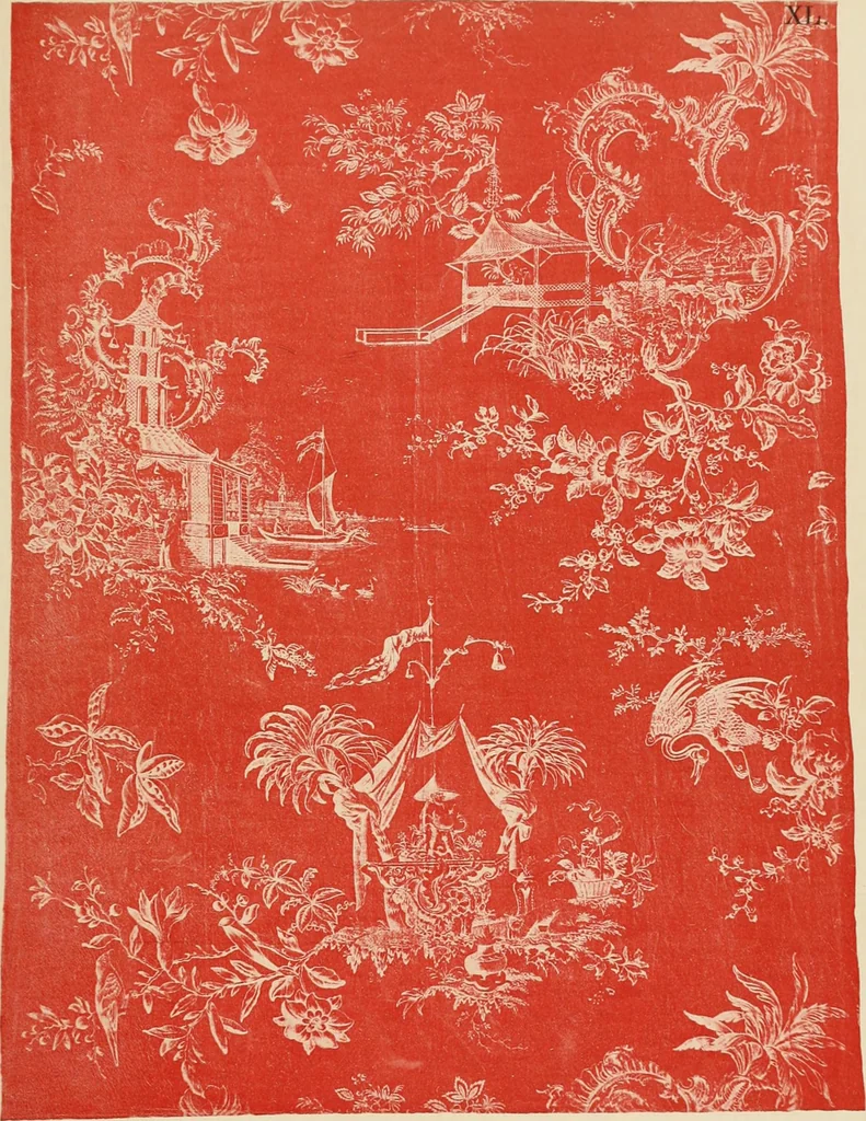 An illustration from Die Kunst des Zeugdrucks vom Mittelalter bis zur Empirezeit, 1898, leaf 196