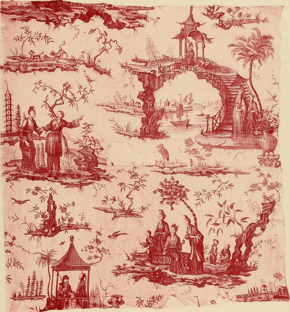 An illustration from Die Kunst des Zeugdrucks vom Mittelalter bis zur Empirezeit, 1898, leaf 198