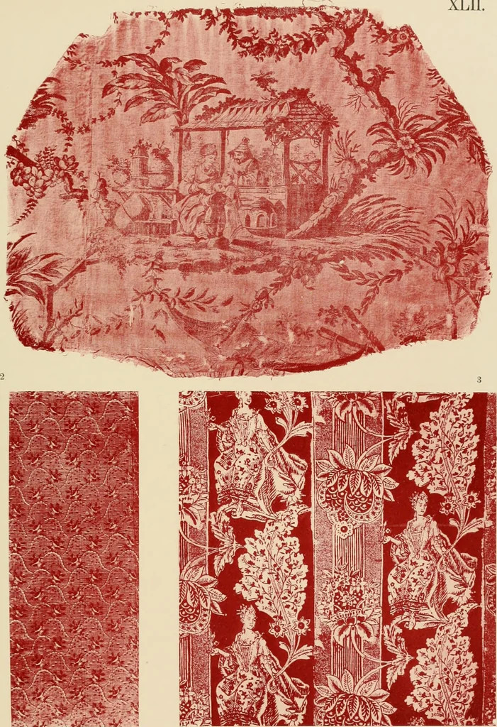 An illustration from Die Kunst des Zeugdrucks vom Mittelalter bis zur Empirezeit, 1898, leaf 200