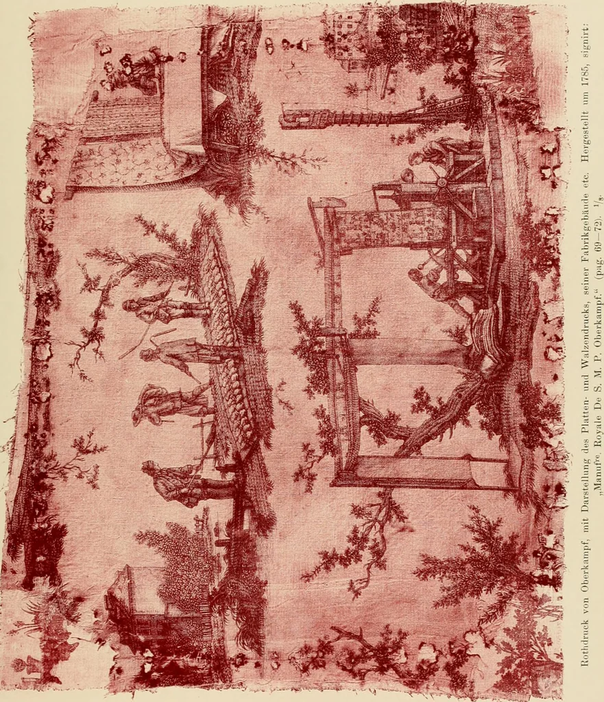 An illustration from Die Kunst des Zeugdrucks vom Mittelalter bis zur Empirezeit, 1898, leaf 214