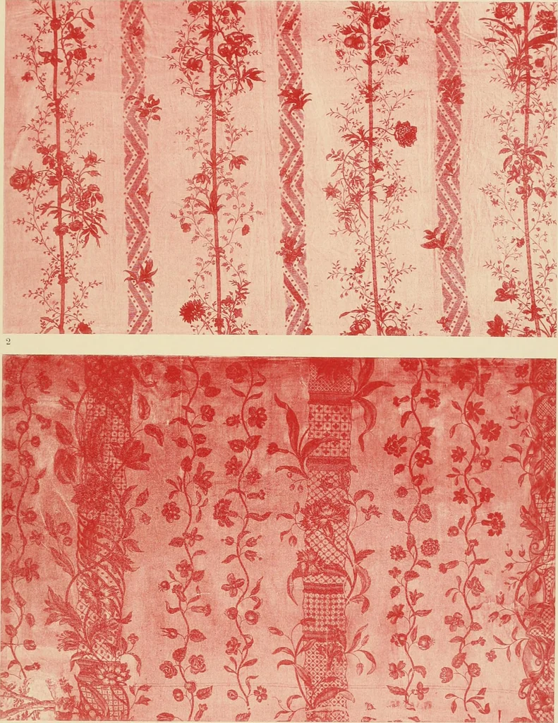 An illustration from Die Kunst des Zeugdrucks vom Mittelalter bis zur Empirezeit, 1898, leaf 218
