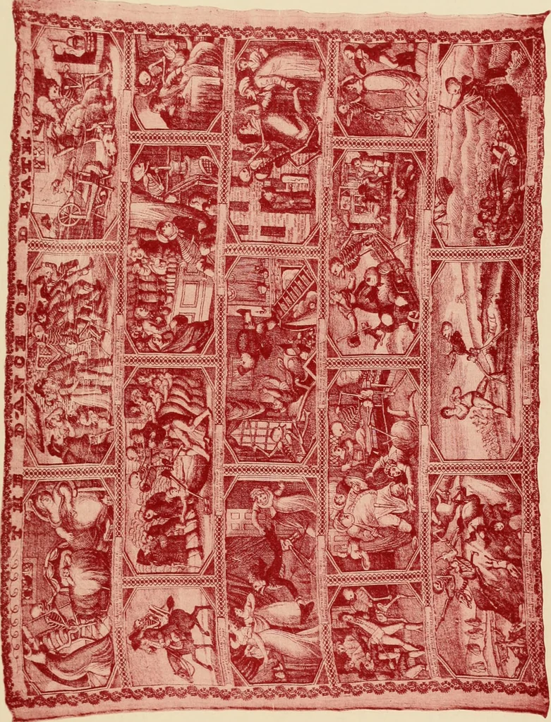 An illustration from Die Kunst des Zeugdrucks vom Mittelalter bis zur Empirezeit, 1898, leaf 236