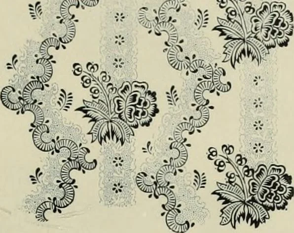An illustration from Die Kunst des Zeugdrucks vom Mittelalter bis zur Empirezeit, 1898, leaf 238