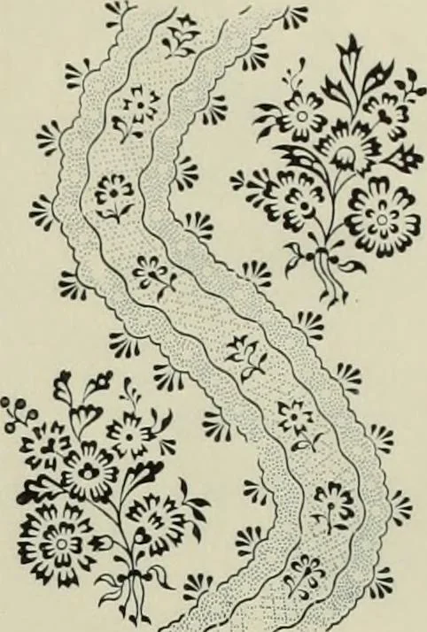 An illustration from Die Kunst des Zeugdrucks vom Mittelalter bis zur Empirezeit, 1898, leaf 238