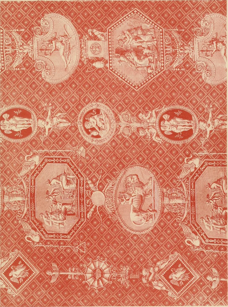 An illustration from Die Kunst des Zeugdrucks vom Mittelalter bis zur Empirezeit, 1898, leaf 242