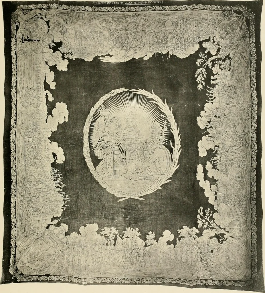An illustration from Die Kunst des Zeugdrucks vom Mittelalter bis zur Empirezeit, 1898, leaf 252