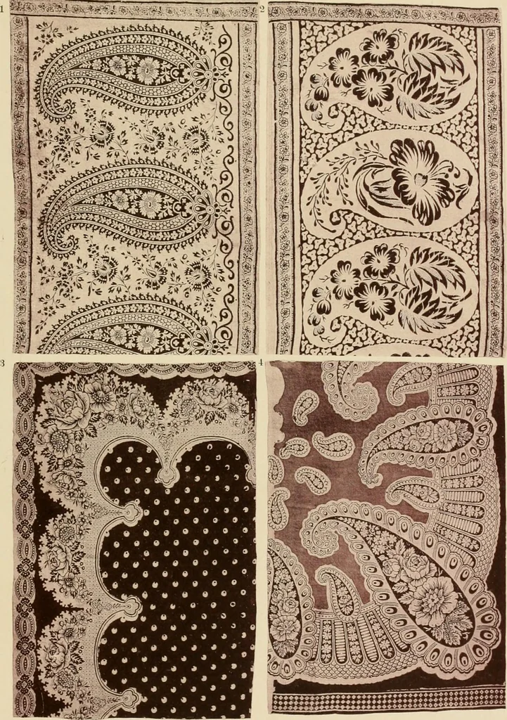 An illustration from Die Kunst des Zeugdrucks vom Mittelalter bis zur Empirezeit, 1898, leaf 260