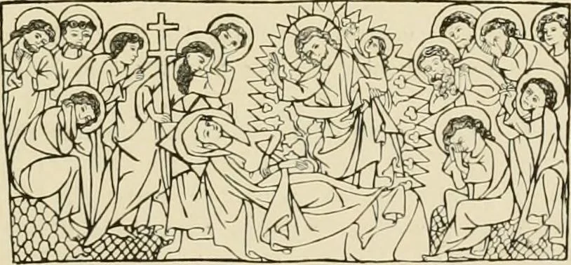 An illustration from Die Kunst des Zeugdrucks vom Mittelalter bis zur Empirezeit, 1898, leaf 32
