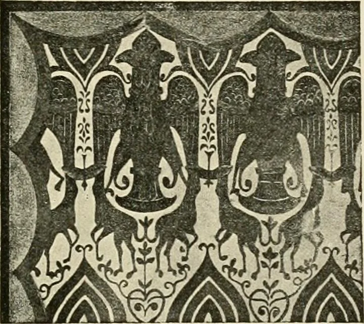 An illustration from Die Kunst des Zeugdrucks vom Mittelalter bis zur Empirezeit, 1898, leaf 72