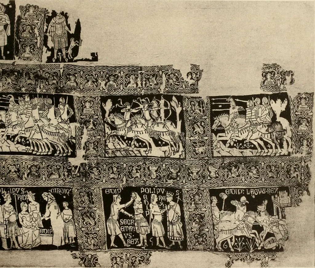 An illustration from Die Kunst des Zeugdrucks vom Mittelalter bis zur Empirezeit, 1898, leaf 96