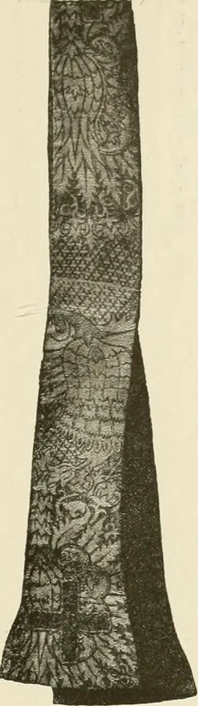 An illustration from Die Kunst des Zeugdrucks vom Mittelalter bis zur Empirezeit, 1898, leaf 98