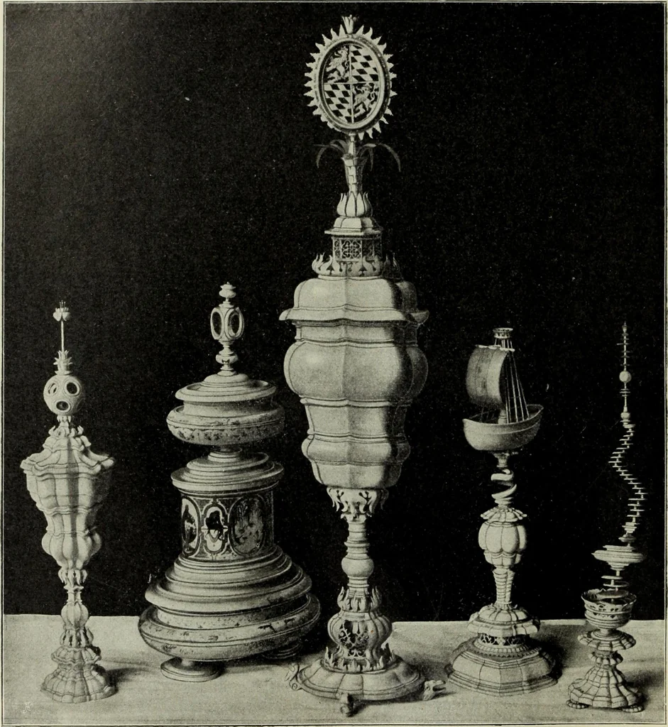 An illustration from Die Kunst- und Wunderkammern der Spätrenaissance : ein Beitrag zur Geschichte des Sammelwessens, 1908, leaf 74