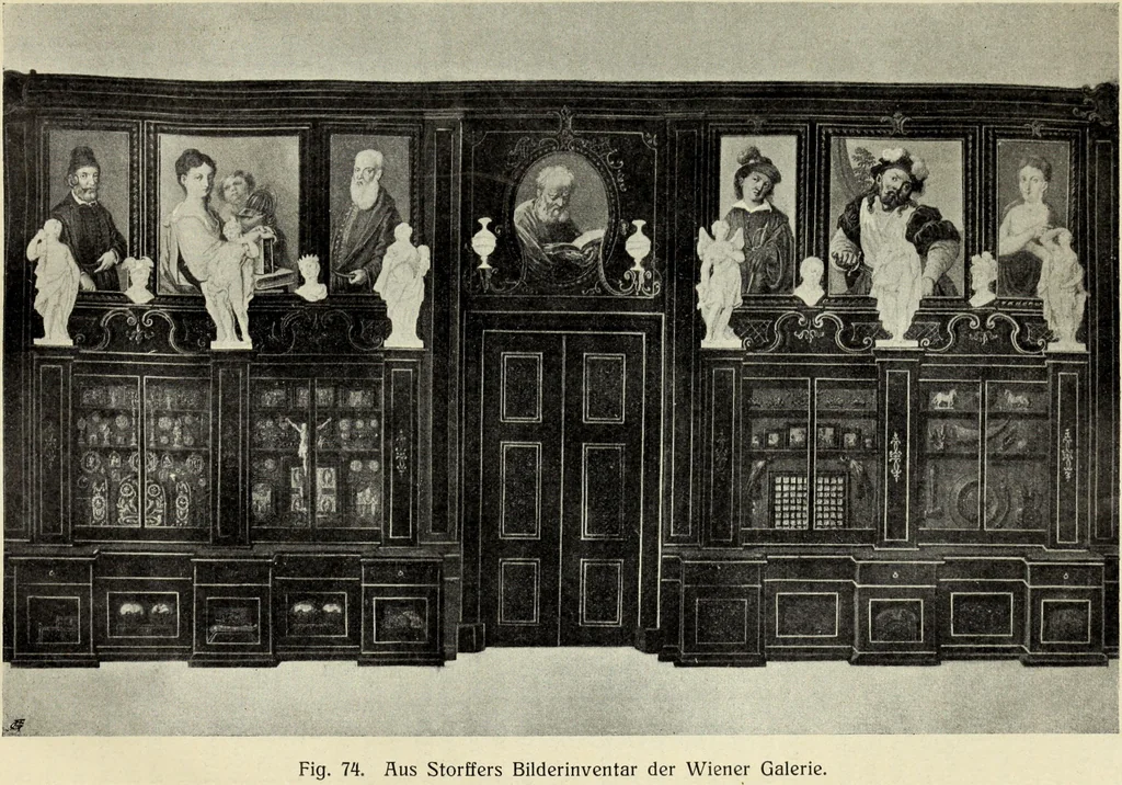 An illustration from Die Kunst- und Wunderkammern der Spätrenaissance : ein Beitrag zur Geschichte des Sammelwessens, 1908, leaf 99