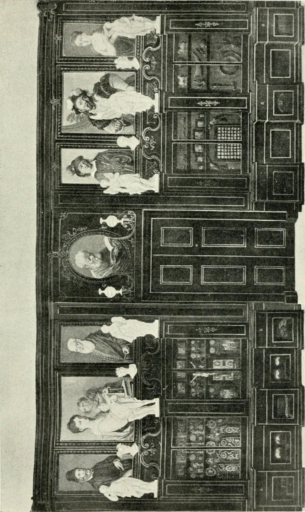 An illustration from Die Kunst- und Wunderkammern der Spätrenaissance : ein Beitrag zur Geschichte des Sammelwesens, 1908, leaf 100