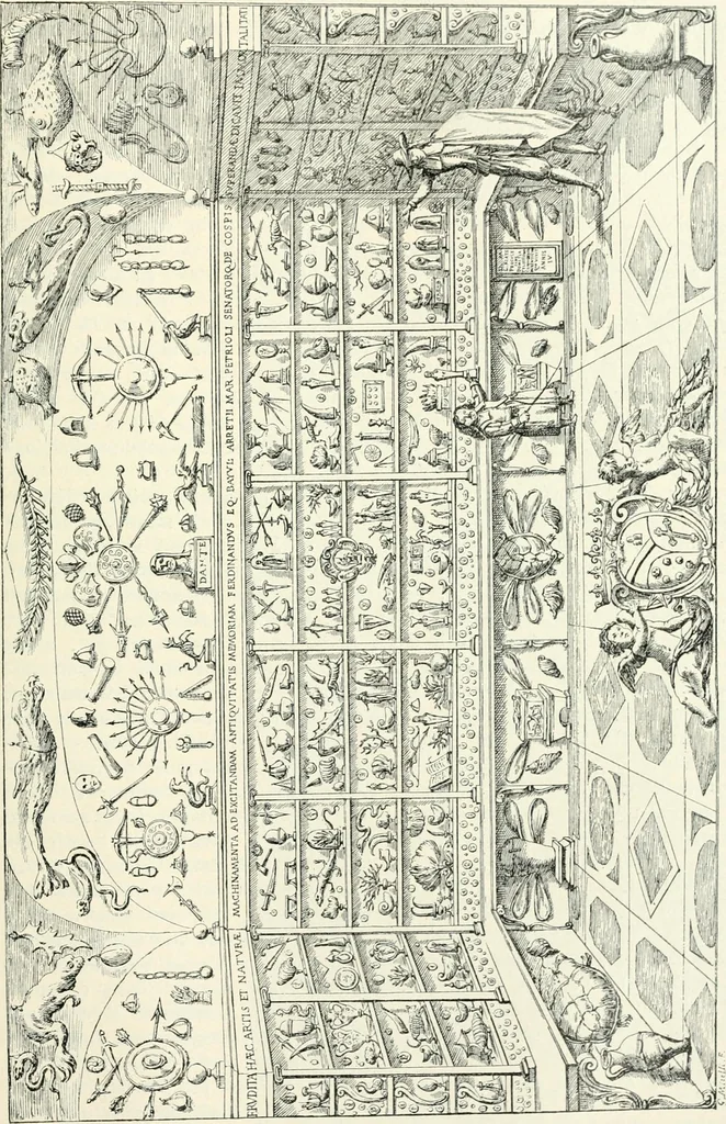 An illustration from Die Kunst- und Wunderkammern der Spätrenaissance : ein Beitrag zur Geschichte des Sammelwesens, 1908, leaf 120