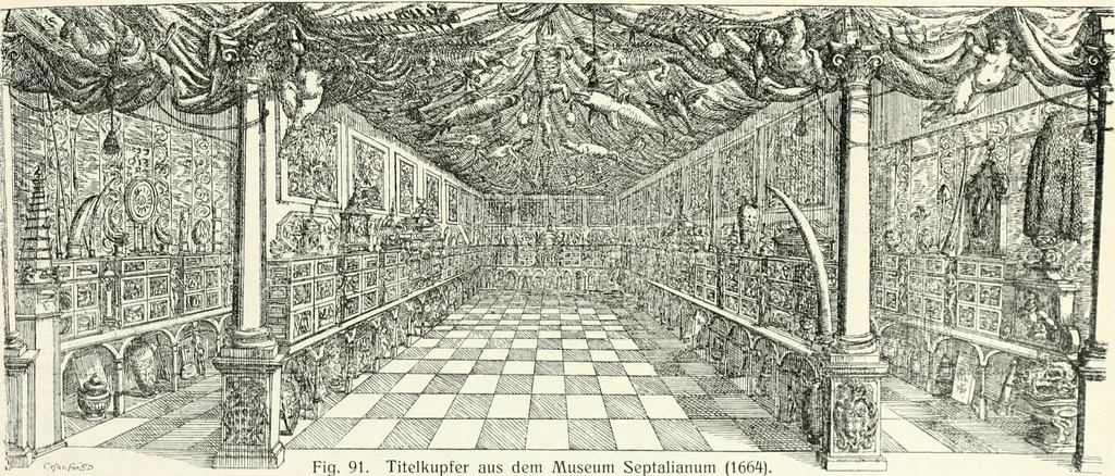 An illustration from Die Kunst- und Wunderkammern der Spätrenaissance : ein Beitrag zur Geschichte des Sammelwesens, 1908, leaf 122