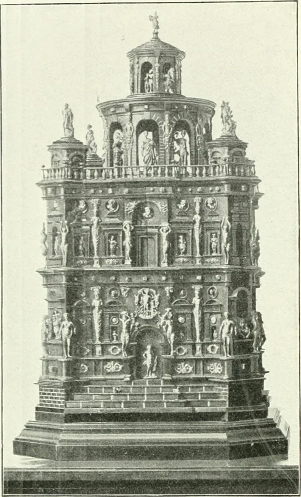 An illustration from Die Kunst- und Wunderkammern der Spätrenaissance : ein Beitrag zur Geschichte des Sammelwesens, 1908, leaf 85