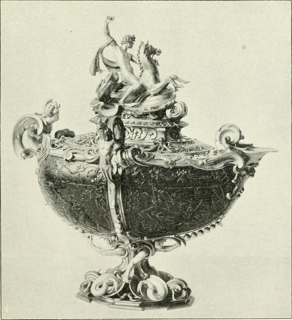 An illustration from Die Kunst- und Wunderkammern der Spätrenaissance : ein Beitrag zur Geschichte des Sammelwesens, 1908, leaf 90