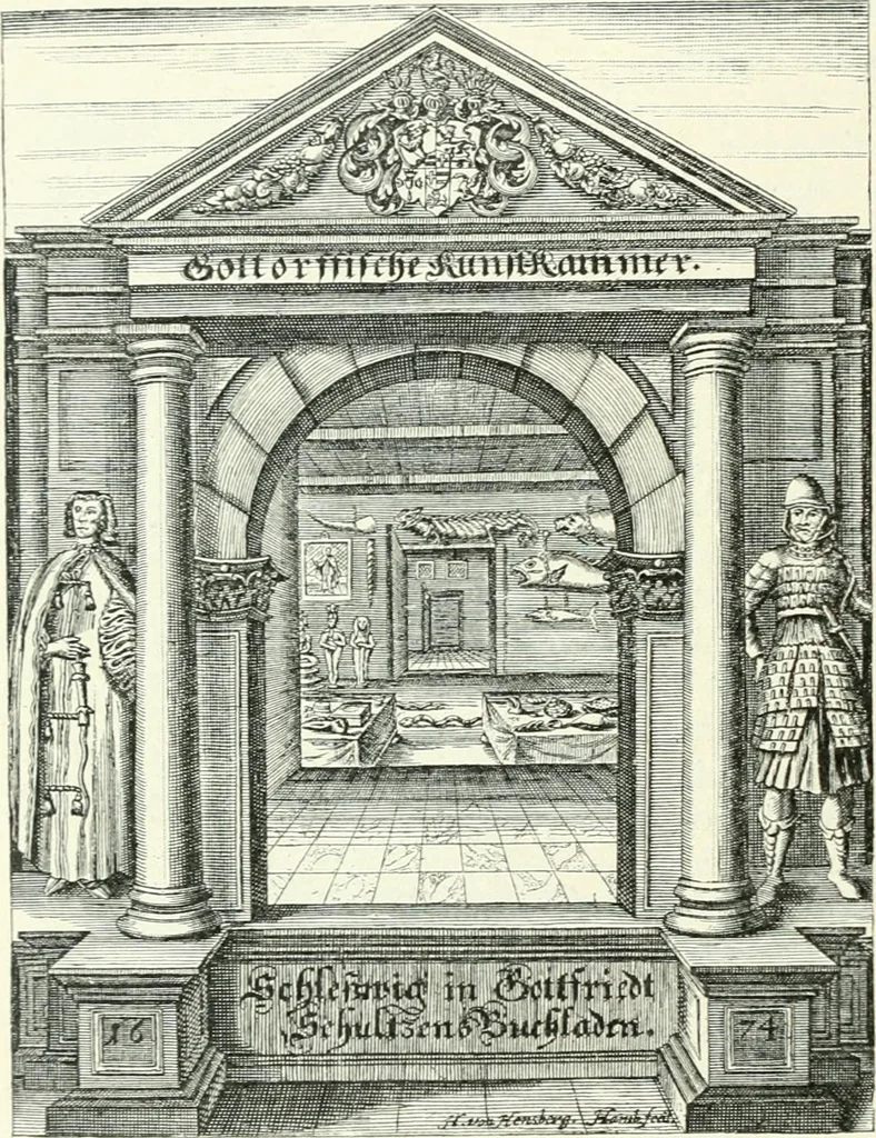 An illustration from Die Kunst- und Wunderkammern der Spätrenaissance : ein Beitrag zur Geschichte des Sammelwesens, 1908, leaf 95