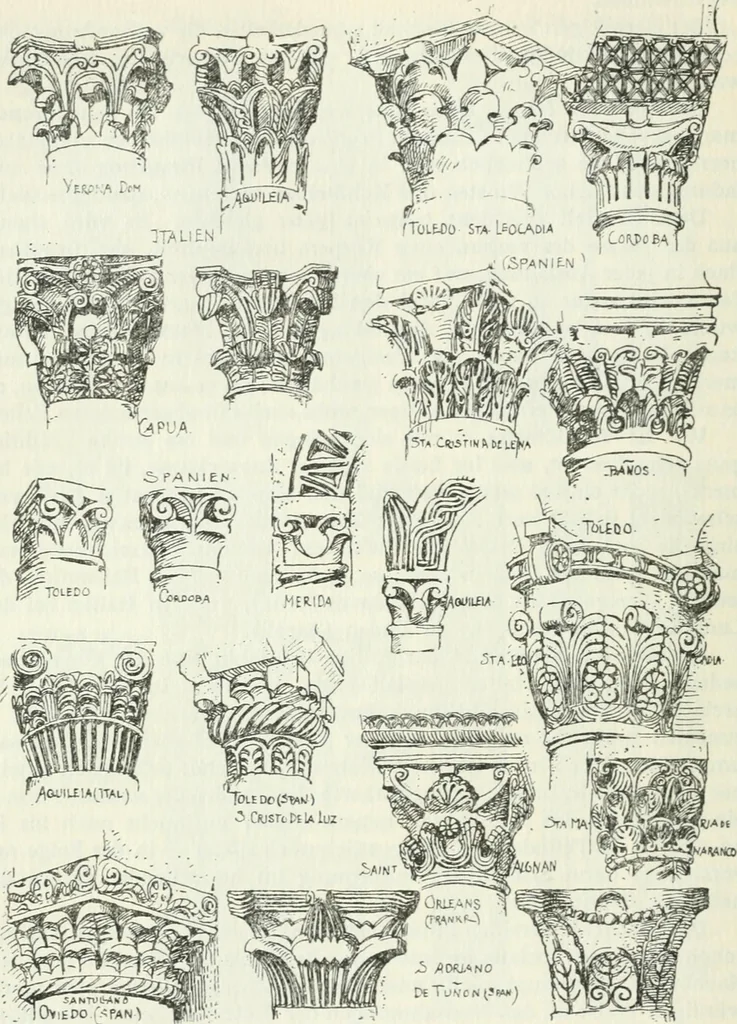 An illustration from Die älteste Kunst, insbesondere di Baukunst, der Germanen, 1909, leaf 118