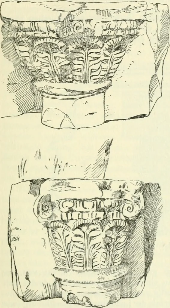 An illustration from Die älteste Kunst, insbesondere di Baukunst, der Germanen, 1909, leaf 121